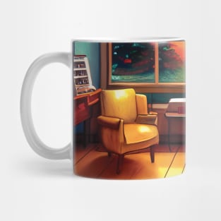 Musician Cello Practice Under Sunset View Mug